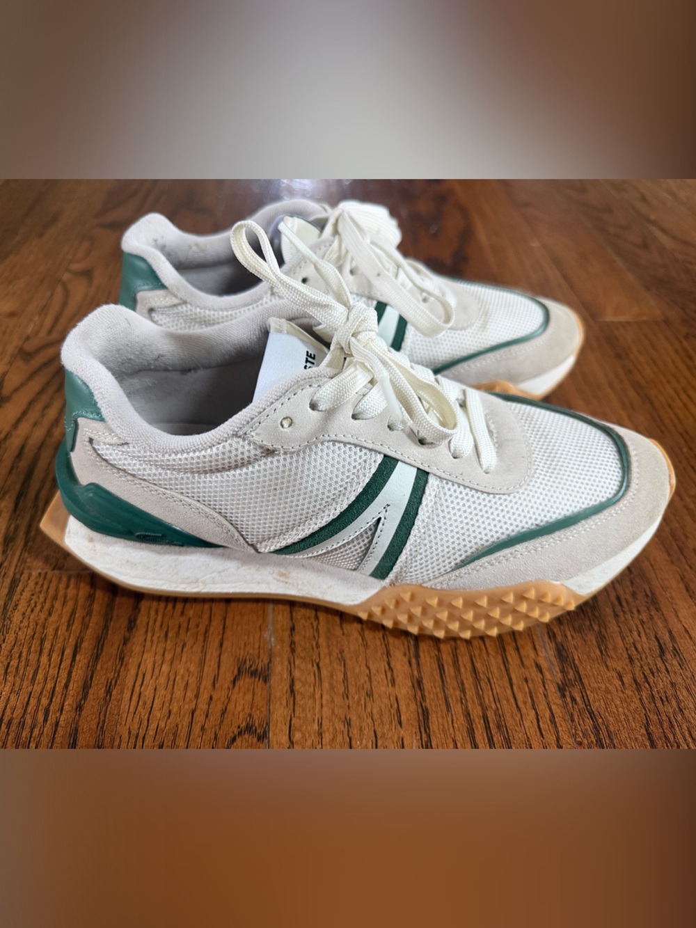 Lacoste Women’s White & Green Golf Sneakers